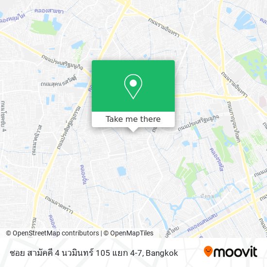 ซอย สามัคคี 4 นวมินทร์ 105 แยก 4-7 map