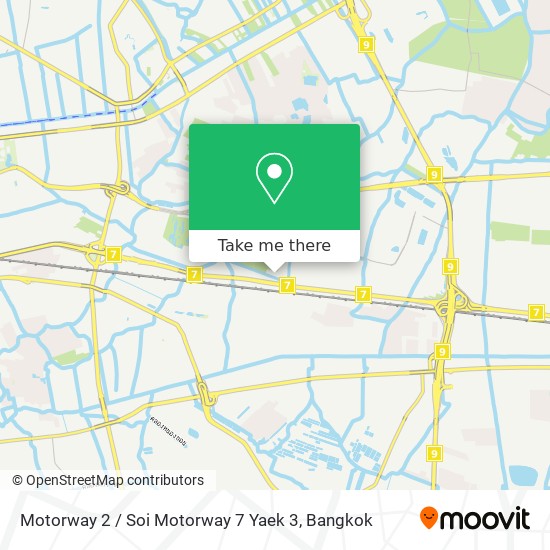 Motorway 2 / Soi Motorway 7 Yaek 3 map