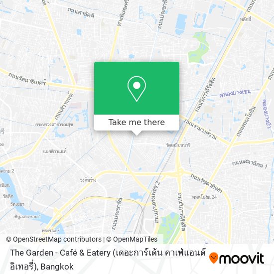 The Garden - Café & Eatery (เดอะการ์เด้น คาเฟ่แอนด์อิเทอรี่) map