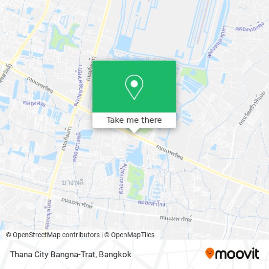 Thana City Bangna-Trat map