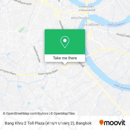 Bang Khru 2 Toll Plaza (ด่านฯ บางครุ 2) map