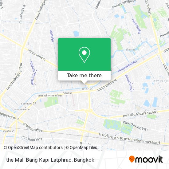 the Mall Bang Kapi Latphrao map