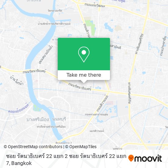 ซอย รัตนาธิเบศร์ 22 แยก 2 ซอย รัตนาธิเบศร์ 22 แยก 7 map