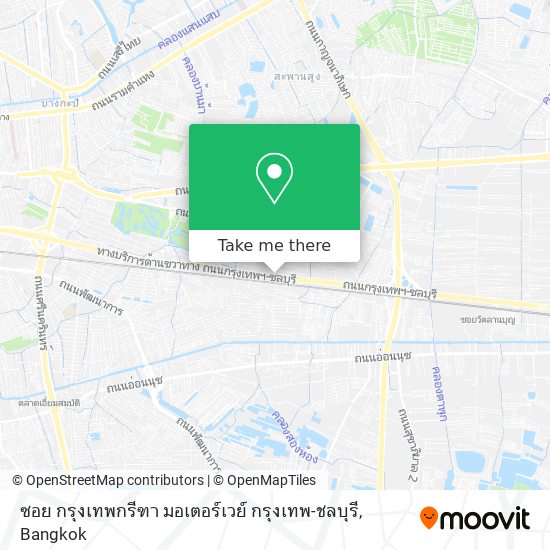 ซอย กรุงเทพกรีฑา มอเตอร์เวย์ กรุงเทพ-ชลบุรี map