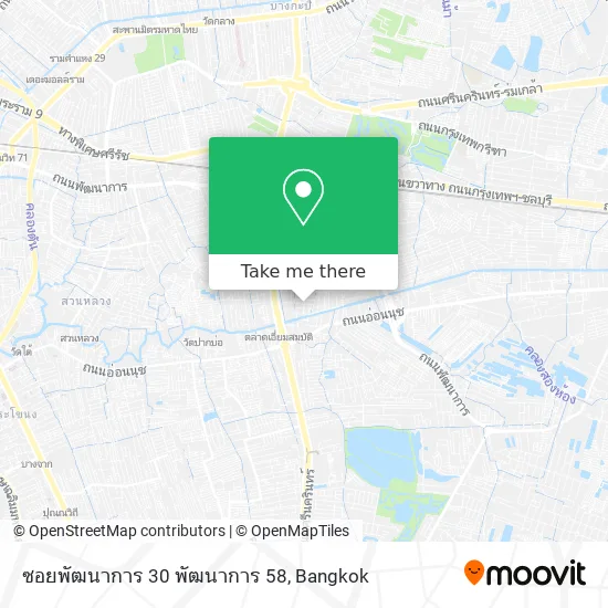 ซอยพัฒนาการ 30 พัฒนาการ 58 map