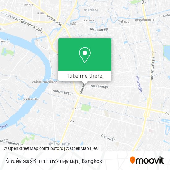 ร้านตัดผมผู้ชาย ปากซอยอุดมสุข map