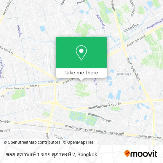 ซอย สุภาพงษ์ 1 ซอย สุภาพงษ์ 2 map