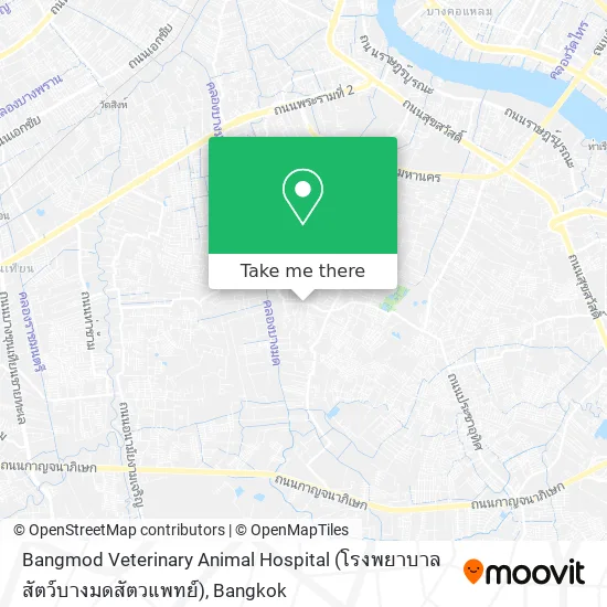 Bangmod Veterinary Animal Hospital (โรงพยาบาลสัตว์บางมดสัตวแพทย์) map