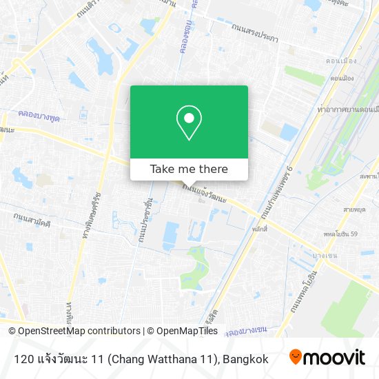 120 แจ้งวัฒนะ 11 (Chang Watthana 11) map