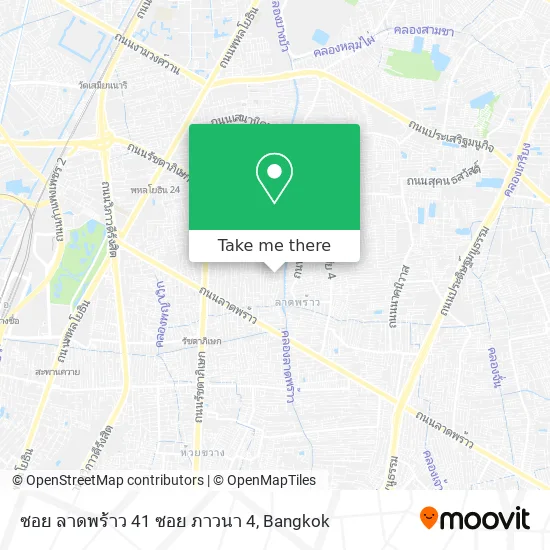 ซอย ลาดพร้าว 41 ซอย ภาวนา 4 map