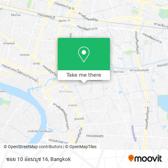 ซอย 10 อ่อนนุช 16 map