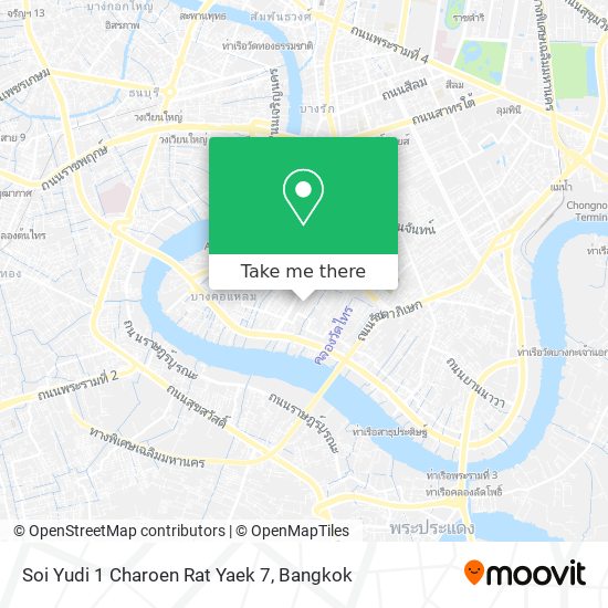 Soi Yudi 1 Charoen Rat Yaek 7 map