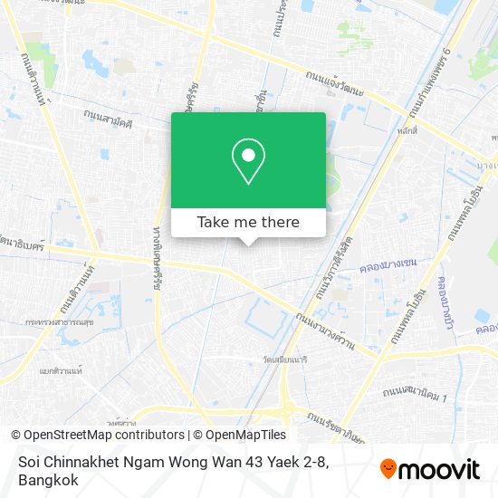 Soi Chinnakhet Ngam Wong Wan 43 Yaek 2-8 map
