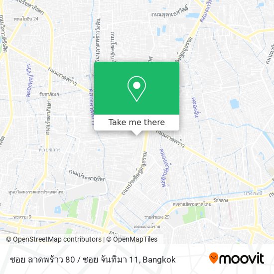 ซอย ลาดพร้าว 80 / ซอย จันทิมา 11 map