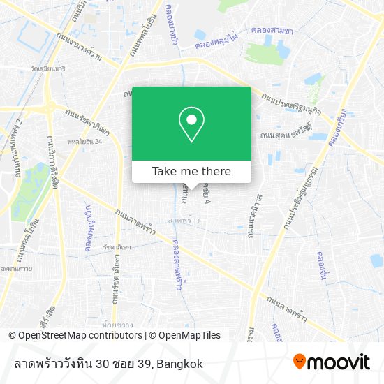 ลาดพร้าววังหิน 30 ซอย 39 map