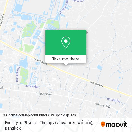 Faculty of Physical Therapy (คณะกายภาพบำบัด) map