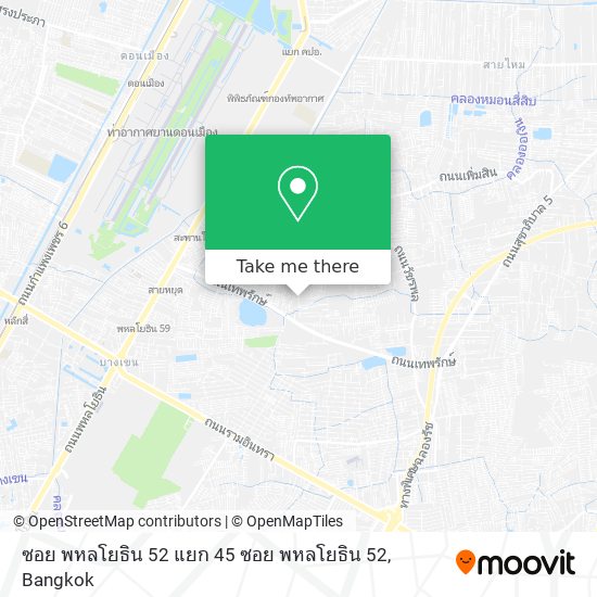 ซอย พหลโยธิน 52 แยก 45 ซอย พหลโยธิน 52 map