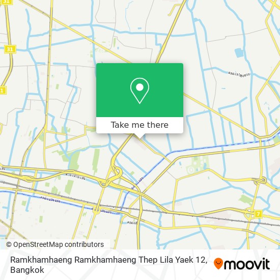 Ramkhamhaeng Ramkhamhaeng Thep Lila Yaek 12 map