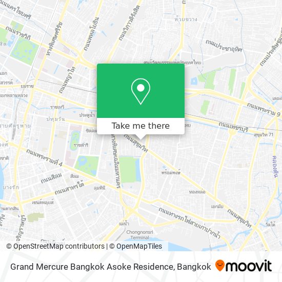 Grand Mercure Bangkok Asoke Residence map