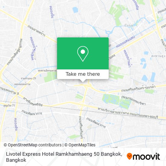 Livotel Express Hotel Ramkhamhaeng 50 Bangkok map