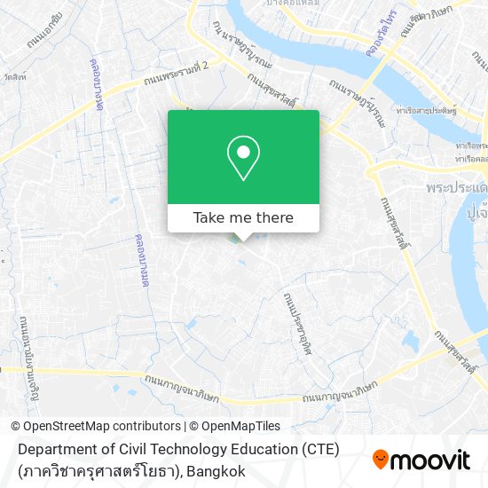 Department of Civil Technology Education (CTE) (ภาควิชาครุศาสตร์โยธา) map