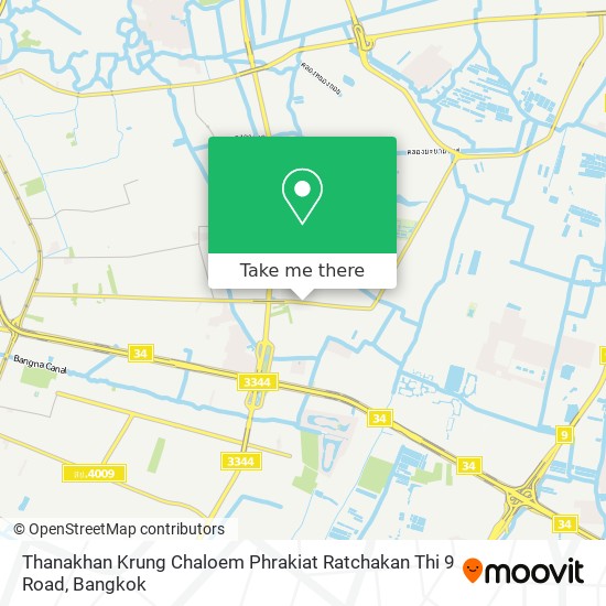 Thanakhan Krung Chaloem Phrakiat Ratchakan Thi 9 Road map