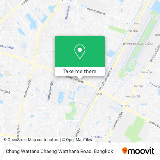 Chang Wattana Chaeng Watthana Road map
