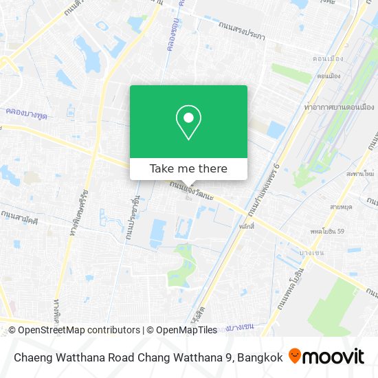 Chaeng Watthana Road Chang Watthana 9 map