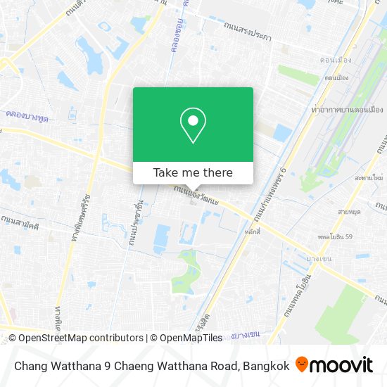 Chang Watthana 9 Chaeng Watthana Road map