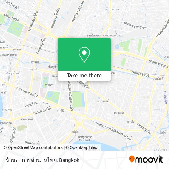 ร้านอาหารตำนานไทย map