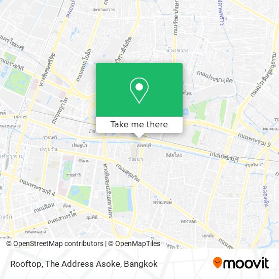 Rooftop, The Address Asoke map