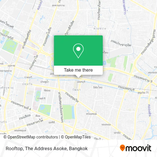 Rooftop, The Address Asoke map