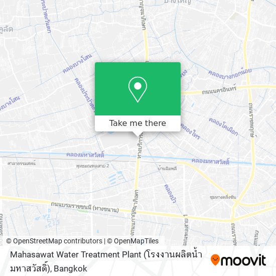 Mahasawat Water Treatment Plant (โรงงานผลิตน้ำมหาสวัสดิ์) map