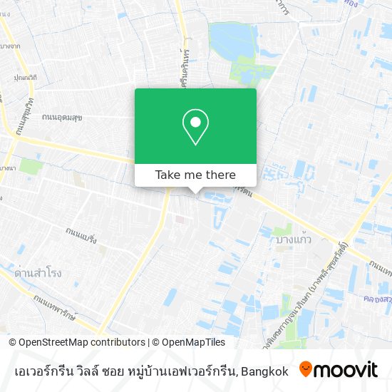 เอเวอร์กรีน วิลล์ ซอย หมู่บ้านเอฟเวอร์กรีน map