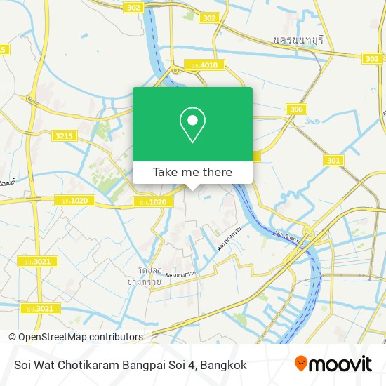 Soi Wat Chotikaram Bangpai Soi 4 map