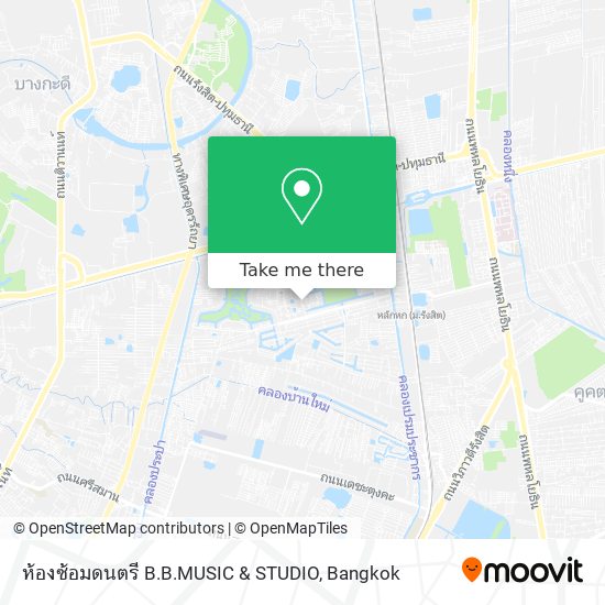 ห้องซ้อมดนตรี B.B.MUSIC & STUDIO map