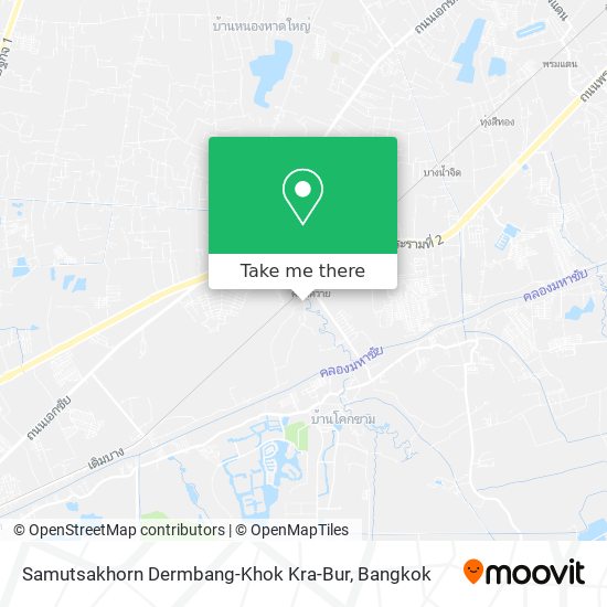 Samutsakhorn Dermbang-Khok Kra-Bur map
