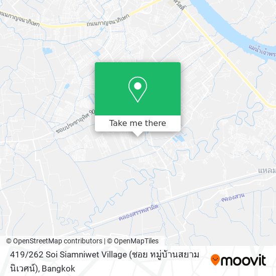 419 / 262 Soi Siamniwet Village (ซอย หมู่บ้านสยามนิเวศน์) map