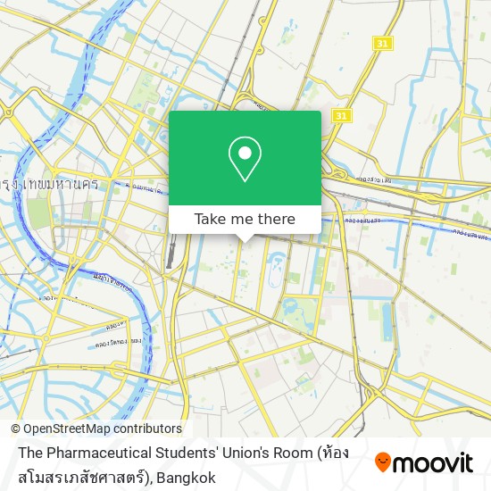 The Pharmaceutical Students' Union's Room (ห้องสโมสรเภสัชศาสตร์) map