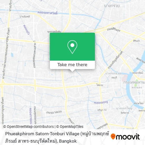 Phueakphirom Satorn-Tonburi Village (หมู่บ้านพฤกษ์ภิรมย์ สาทร-ธนบุรีตัดใหม่) map