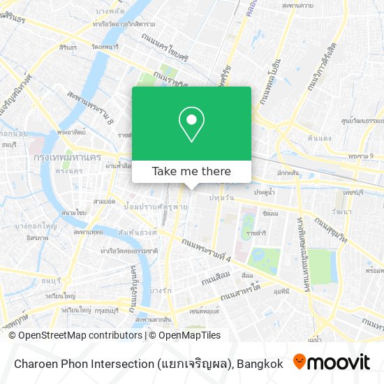 Charoen Phon Intersection (แยกเจริญผล) map