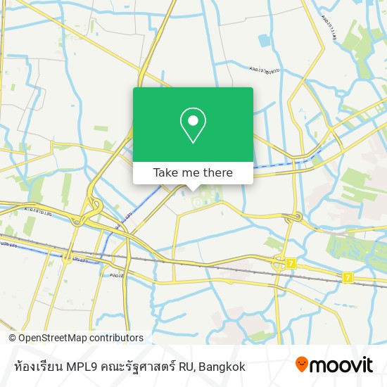 ห้องเรียน MPL9 คณะรัฐศาสตร์ RU map