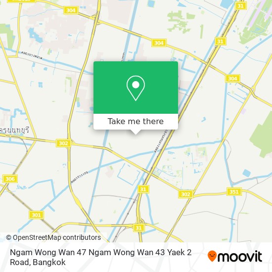 Ngam Wong Wan 47 Ngam Wong Wan 43 Yaek 2 Road map