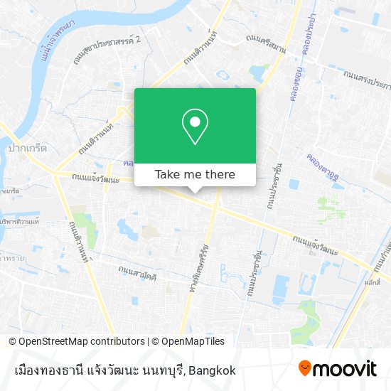 เมืองทองธานี แจ้งวัฒนะ นนทบุรี map