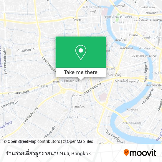 ร้านก๋วยเตี๋ยวลูกชายนายหมง map