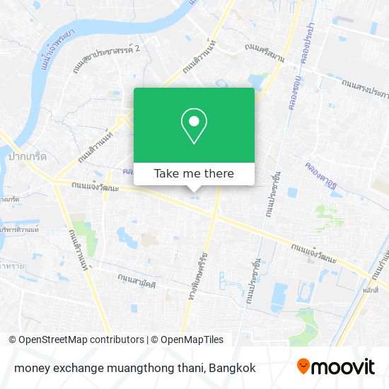 money exchange muangthong thani map