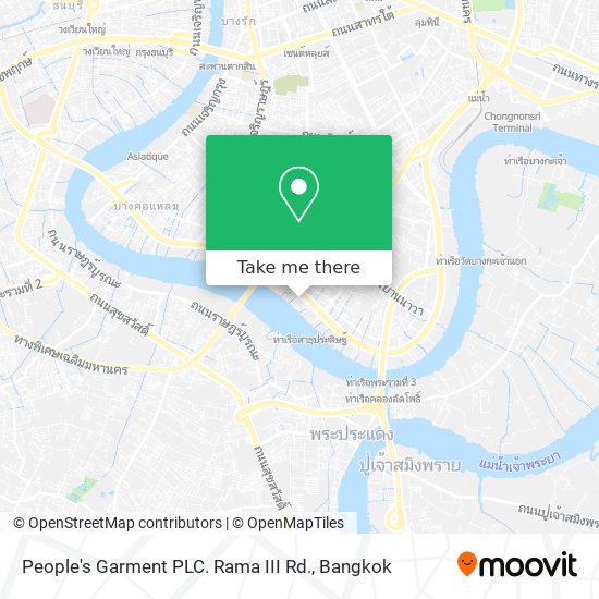 People's Garment PLC. Rama III Rd. map