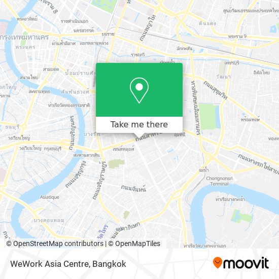 WeWork Asia Centre map