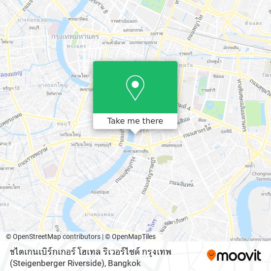 ชไตเกนเบิร์กเกอร์ โฮเทล ริเวอร์ไซด์ กรุงเทพ (Steigenberger Riverside) map