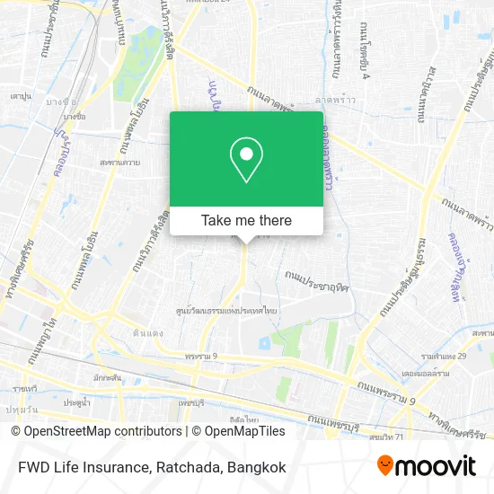 FWD Life Insurance, Ratchada map